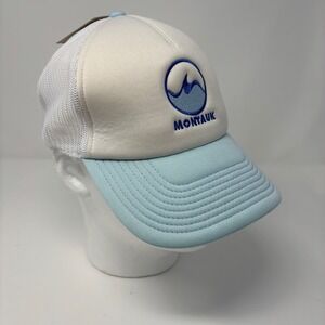 Montauk NY NWT SnapBack Trucker Hat Mesh Back White Foam The Game